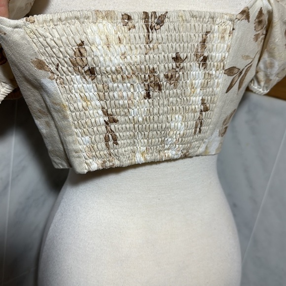 NWT House of Harlow 1960 linen Samina Cropped Top size XS - Picture 4 of 16